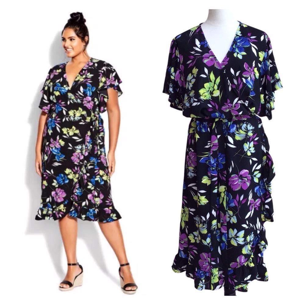 Loralette It’s A Wrap Floral Dress Size 26/28